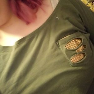 Green Distressed T-Shirt